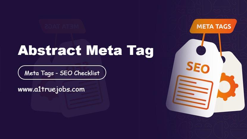 Abstract Meta Tag