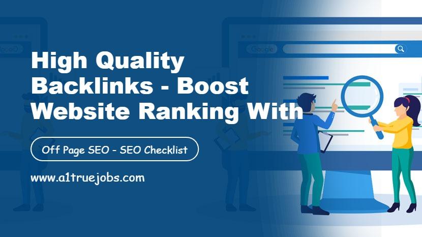 High Quality Backlinks