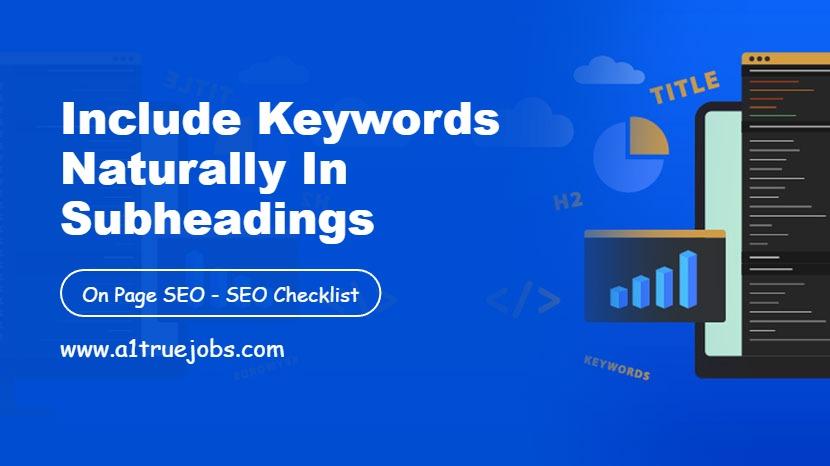 Include keywords