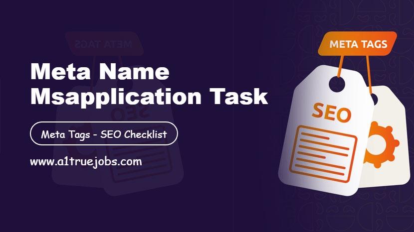 Meta Name Msapplication Task