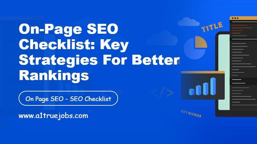 On Page SEO Checklist