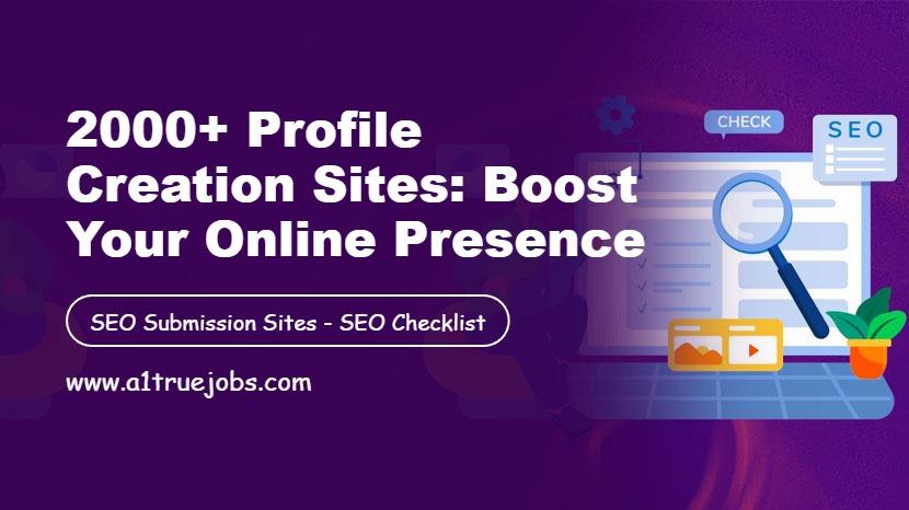 Profile Creation Sites