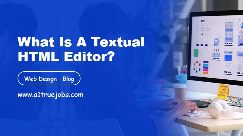 Textual HTML editor