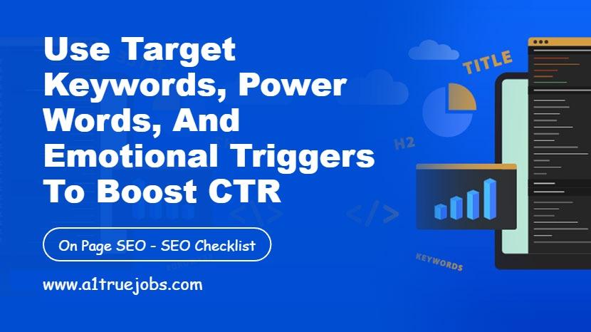 Use Target Keywords