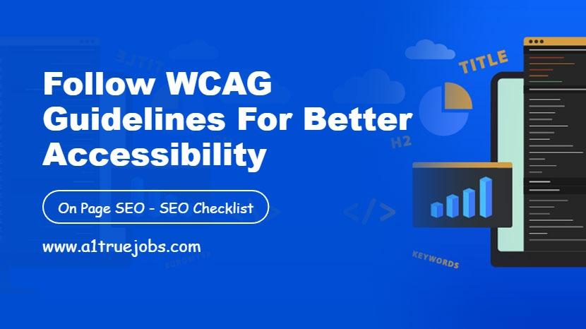 WCAG Guidelines