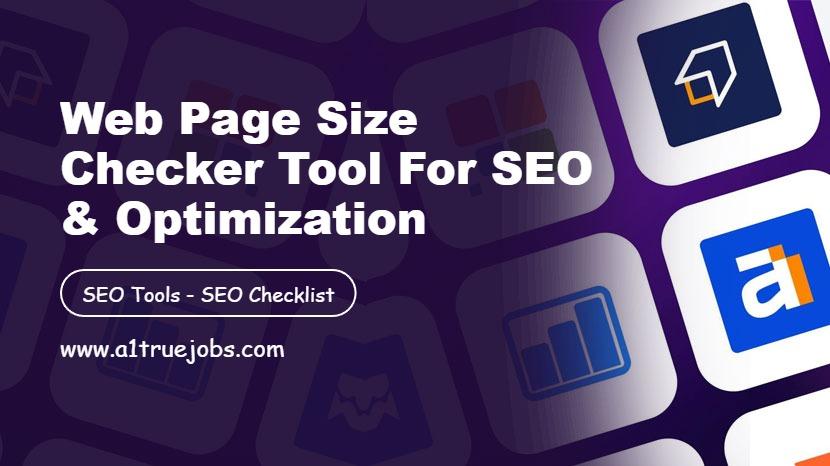 Web Page Size Checker Tool