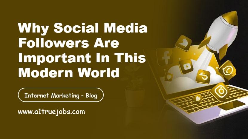 Why Social Media Followers are Important