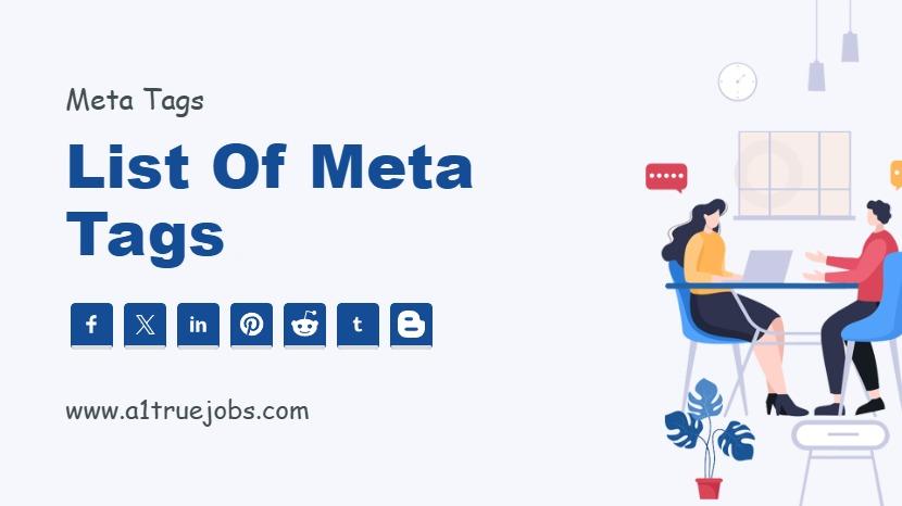List of Meta Tags