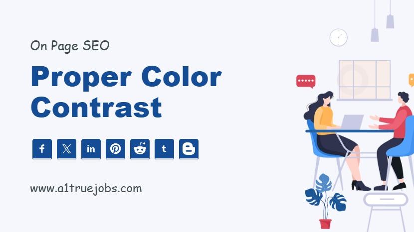 Proper Color Contrast