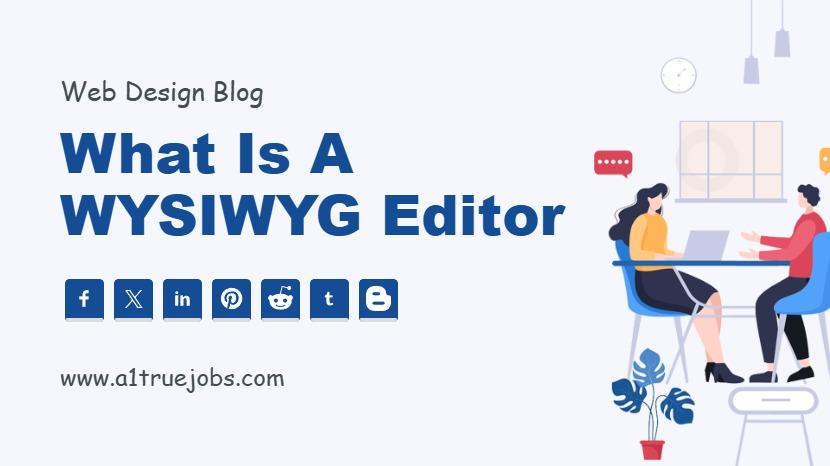 What is a WYSIWYG Editor